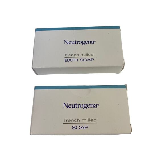 Neutrogena French Milled Bath Soap Travel Size 2 Bars - Picture 1 of 2